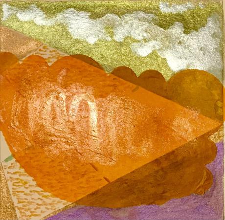 Limited Edition of 10, Hand Painted,  Mixed Media, Digital Print  8' x 8"